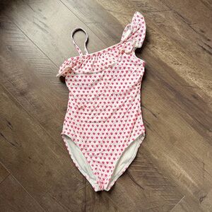 Roller Rabbit White and Pink Heart Swimsuit